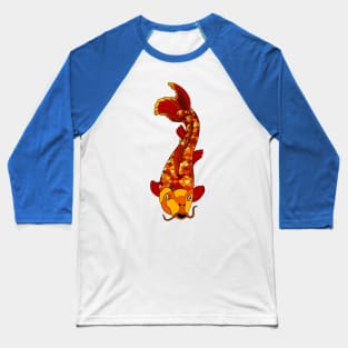 Red and Yellow Koi Fish Baseball T-Shirt